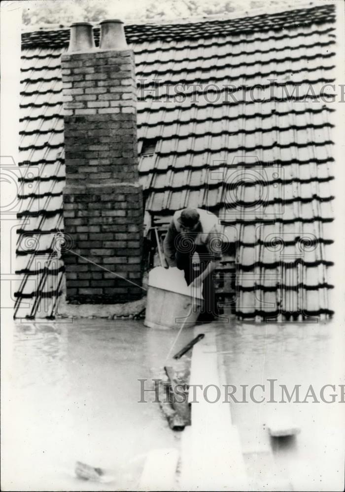 1953 Press Photo Floods in South Western France - Historic Images