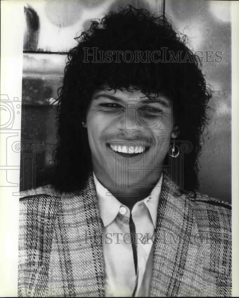 1985 Press Photo Stoney Jackson actor stars on The Insiders TV series - Historic Images