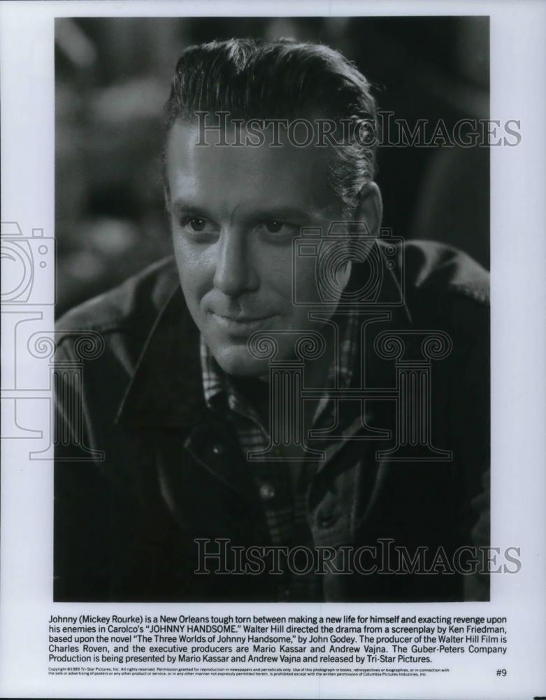 1990 Press Photo Mickey Rourke in Johnny Handsome - cvp22372 - Historic Images