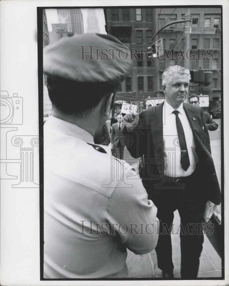 1970 Press Photo Stiff Security of UN 25th anniv, session - Historic Images