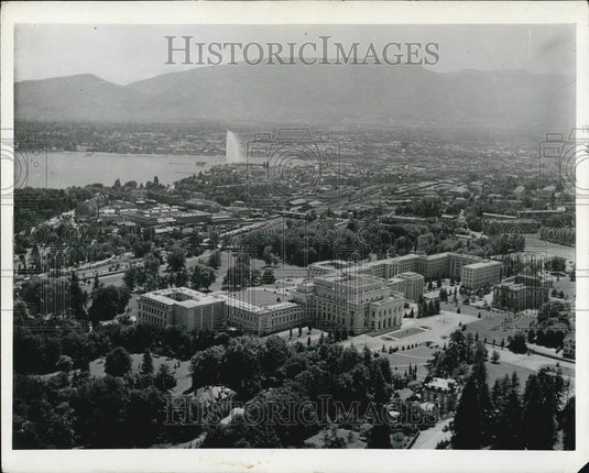 Press Photo The United Nations in Geneva, Switzerland - Historic Images