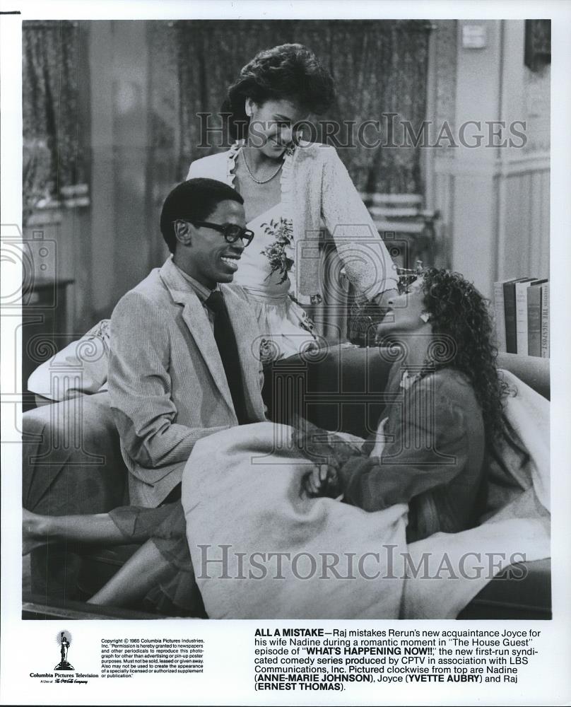 1985 Press Photo Anne-Marie Johnson and Yvette Aubry in What&#39;s Happening Now - Historic Images