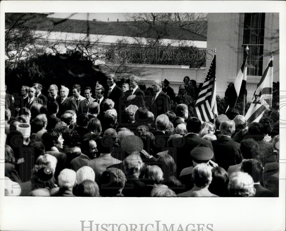 1979 Press Photo Signing of the Egyptian-Israeli peace treaty - Historic Images