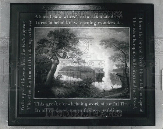 Press Photo Painting Falls Of Niagara Edward Hicks Artist Oil Panel Fireboard - Historic Images
