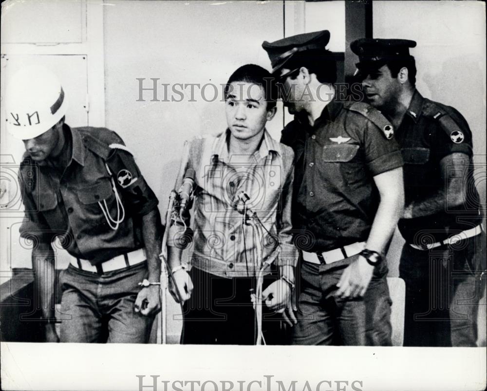 1972 Press Photo The Trial Of Okamoto Opens At Zrifin - Historic Images