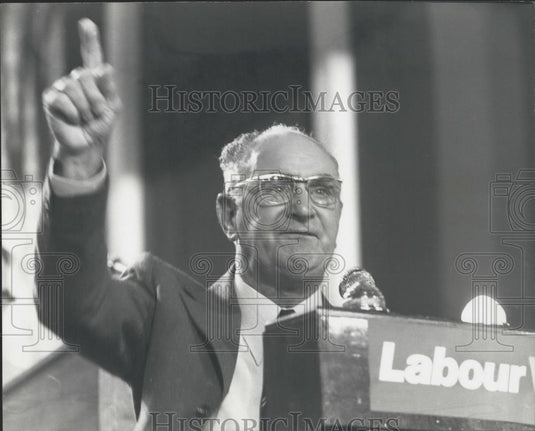 1976 Press Photo Labour Party Conference ,Mr. Hugh Scanlon - Historic Images