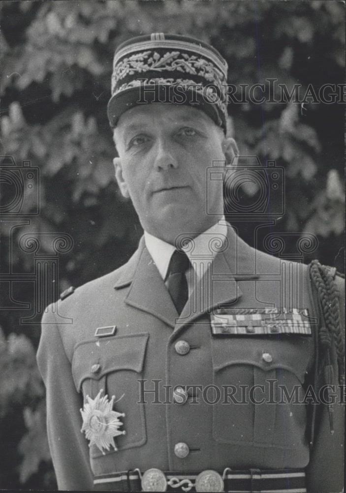 1960 Press Photo General Olie, General de Gaulle Chief of Staff - Historic Images