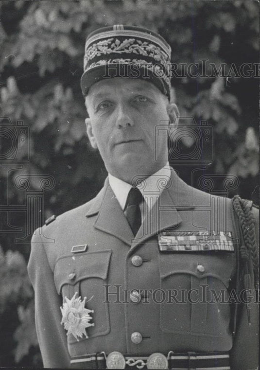 1960 Press Photo General Olie, General de Gaulle Chief of Staff - Historic Images
