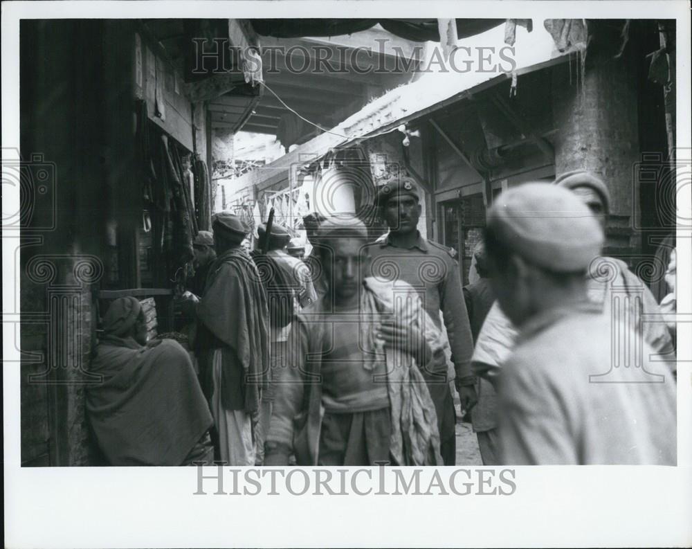 Press Photo Bazaar of Landi Kotal, Pathau Village near Klyber Pan - KSD03785 - Historic Images