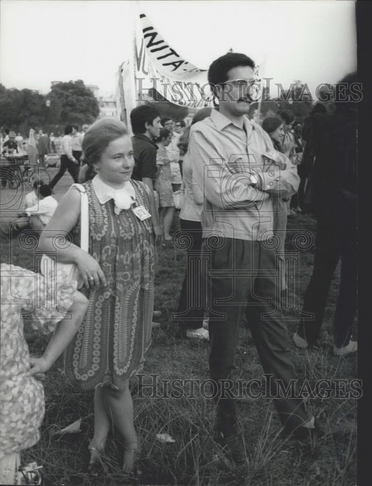 1969 Press Photo Marisa Malagoli at meeting of Italian Communist Party - Historic Images