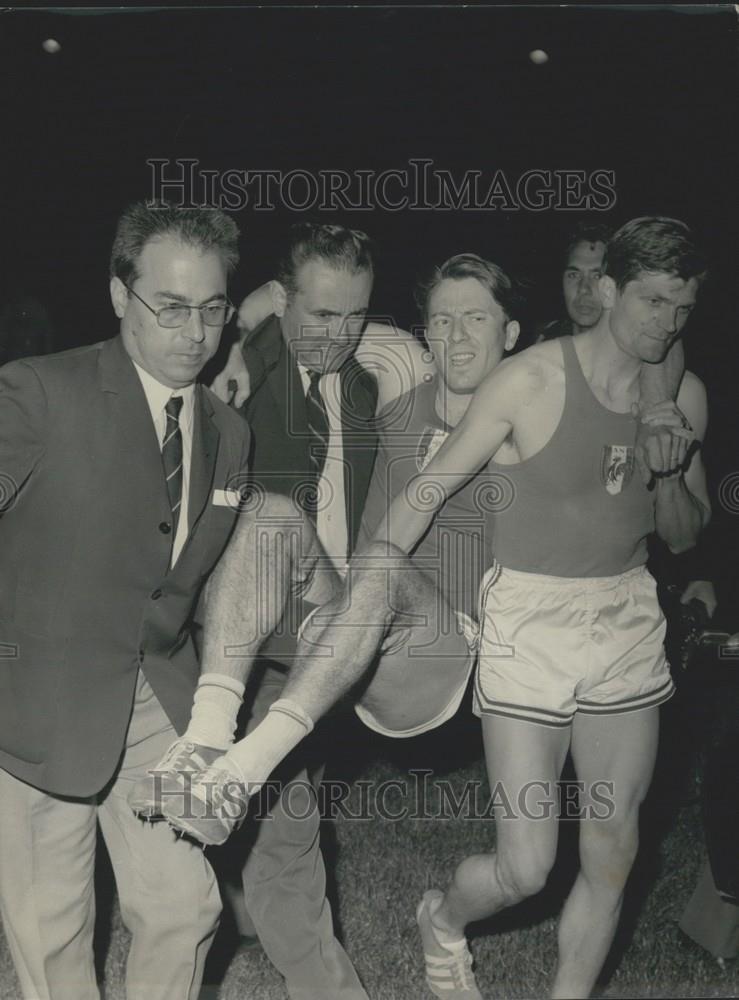 1968 Press Photo Marc Berger Injured - Historic Images