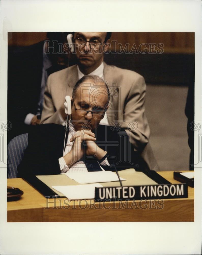 Press Photo United Nations, United Kingdom Delegate - Historic Images