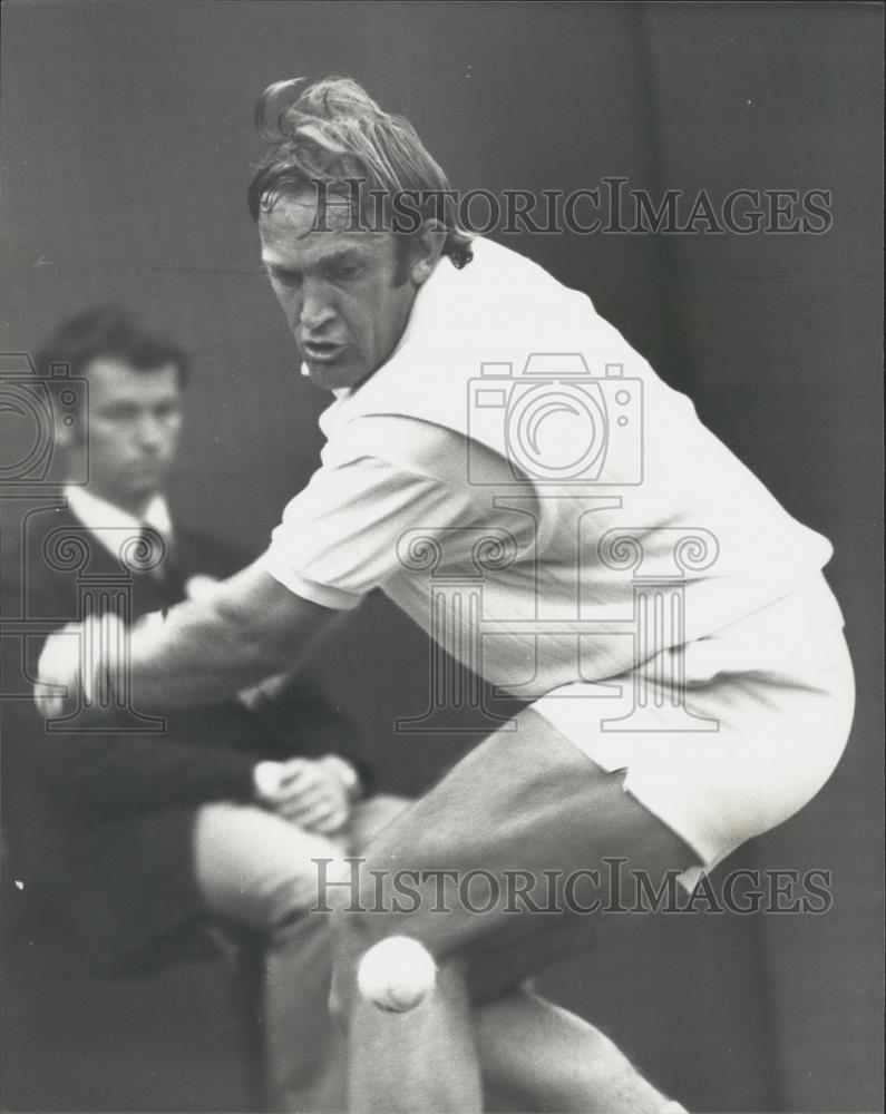 1975 Press Photo Wimbledon Tennis Championship K. Rosewell - Historic Images