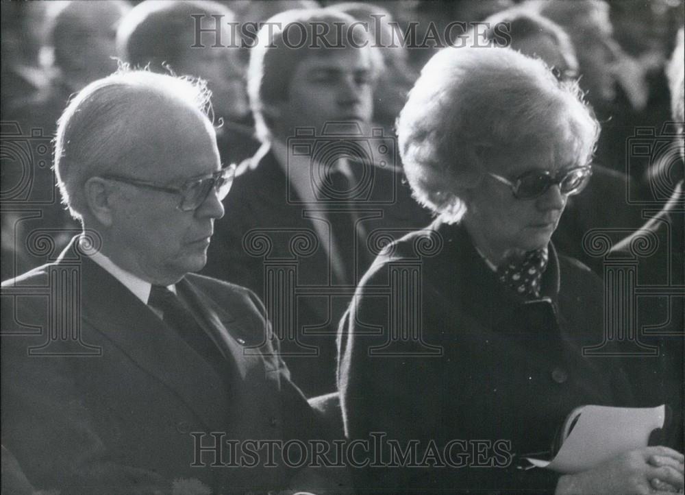Press Photo Waltrude Schleyer & Joachim Zahn - Historic Images
