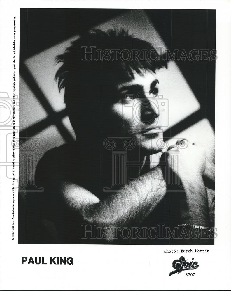 1987 Press Photo Paul King Musician - cvp26606 - Historic Images