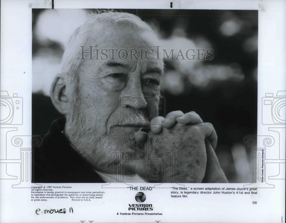 1988 Press Photo Director John Huston's in "The Dead" - cvp23843 - Historic Images