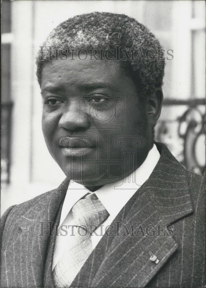 1979 Press Photo Gabonese Republic's Ambassador in France Gaston Felicien Olouna - Historic Images