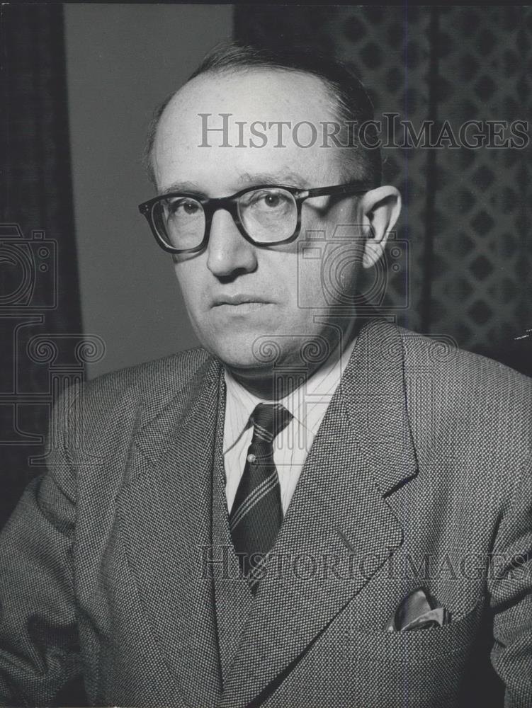 1958 Press Photo Secretary of State Hallstein - Historic Images