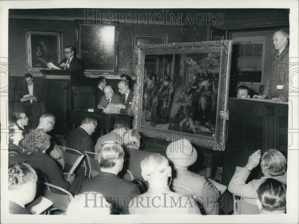 1958 Press Photo Early El Greco &quot;Christ Healing the Blind&quot; by P Veronese - Historic Images