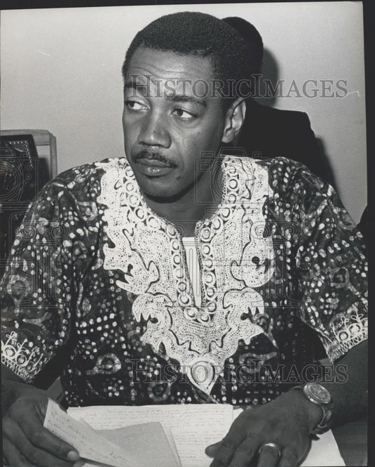 Press Photo Hendrick Vaal Neto, Secretary of State for Information, FNLA.Angola - Historic Images