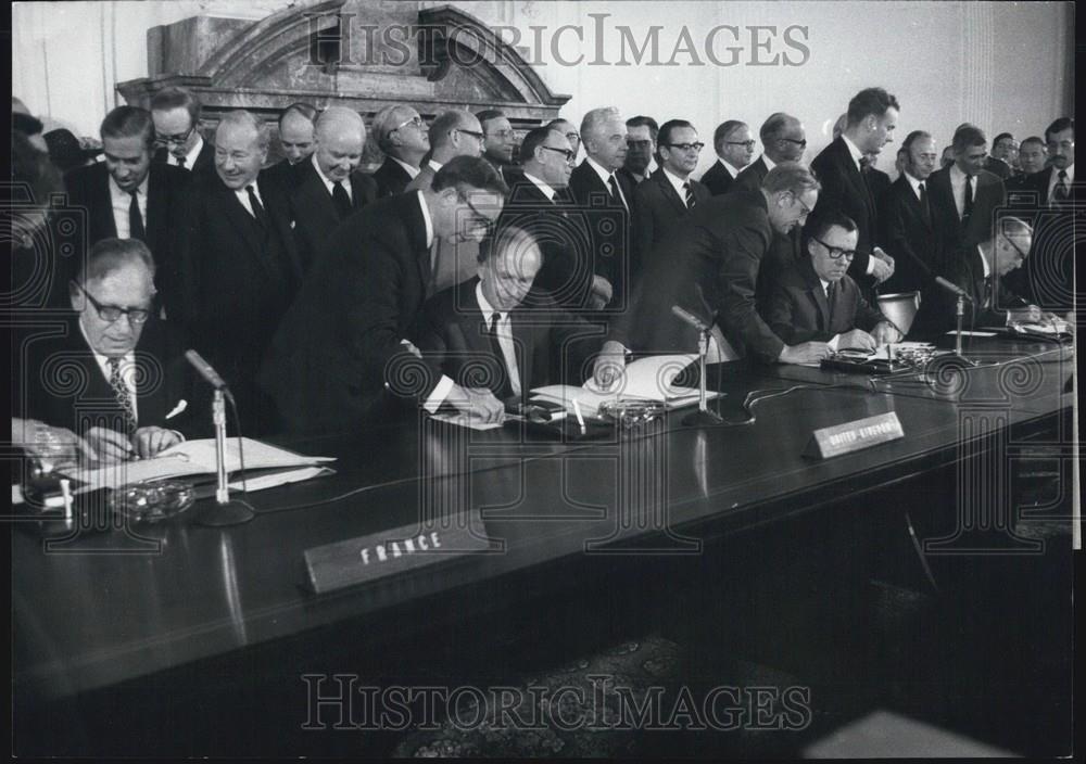 1972 Press Photo Four Foreign-Minister Signed the Berlin Agreement - Historic Images