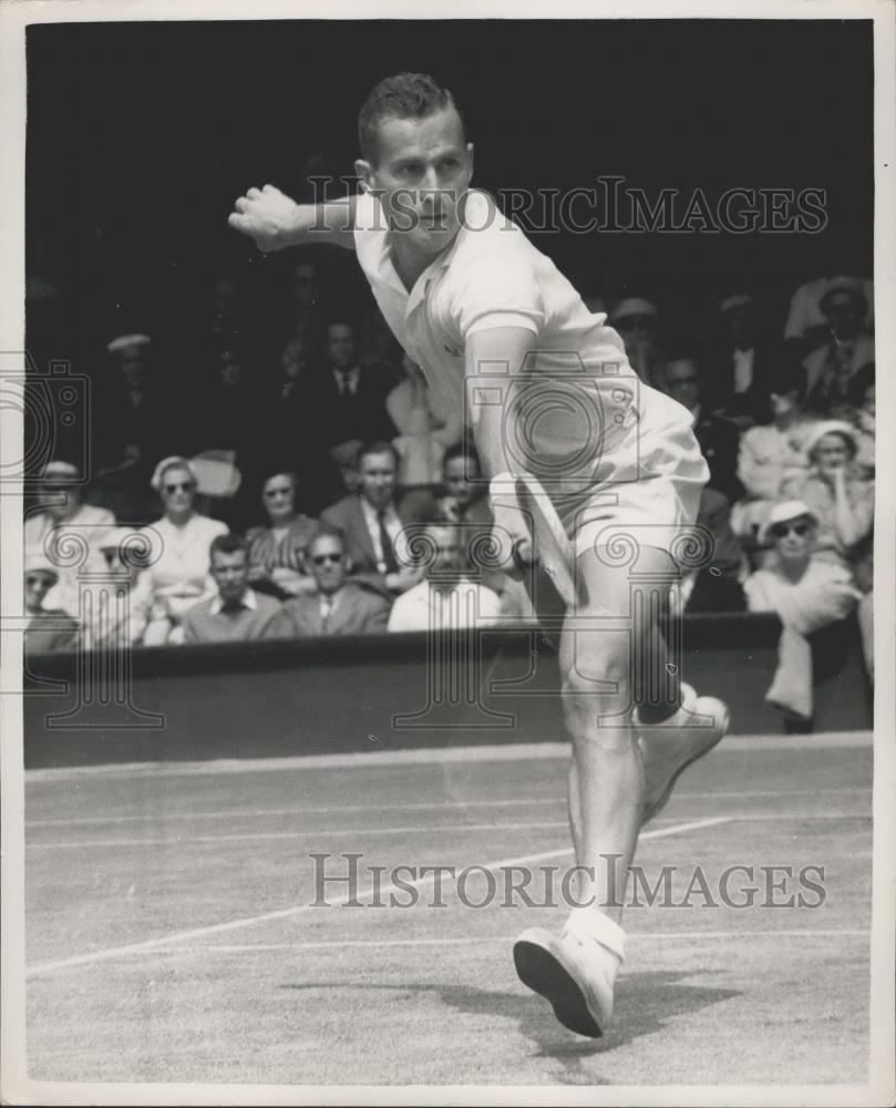 1957 Press Photo Wimbledon Tournament,Fraser of Australia - Historic Images