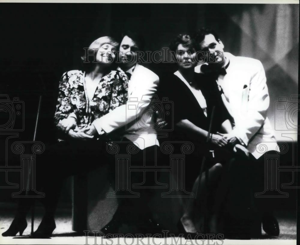 1993 Press Photo Kurt Ollmann Tyne Daly David Garrison Frederica von Stade - Historic Images