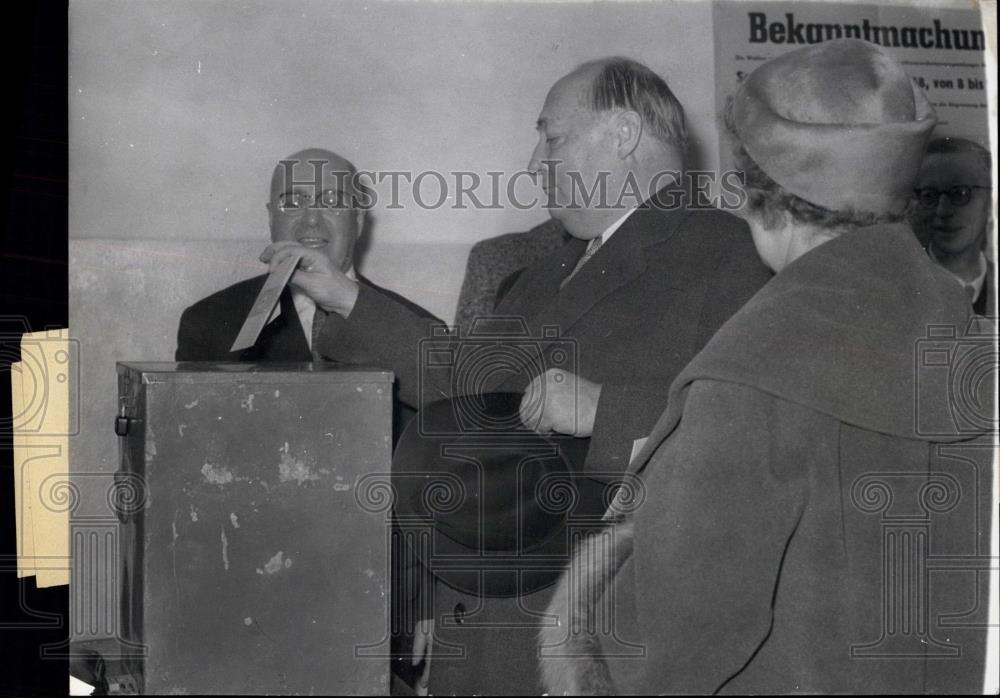 1958 Press Photo German Federal Republic Miister For German Affairs - Historic Images