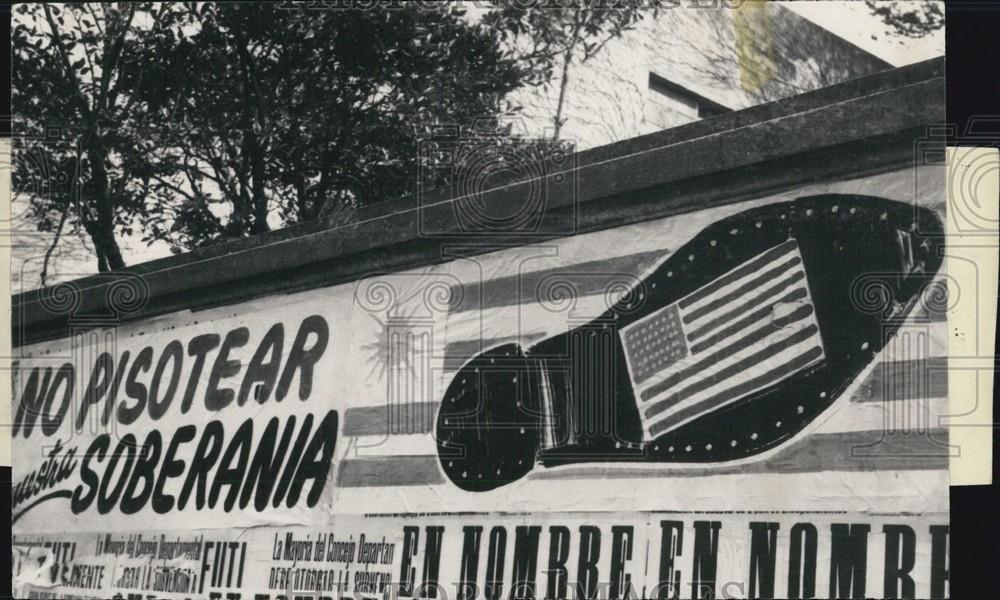 1964 Press Photo Demonstrations In Montevideo, Uruguay - Historic Images