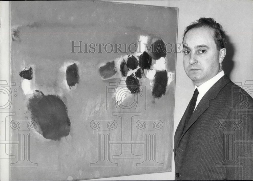 1962 Press Photo Oliver Deb Painting - Historic Images