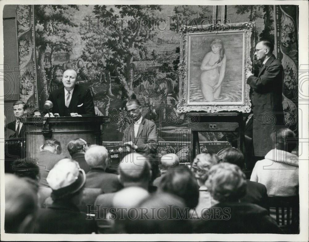 1960 Press Photo Renior Nude Sells for 38,000 at Sotheby's - Historic Images