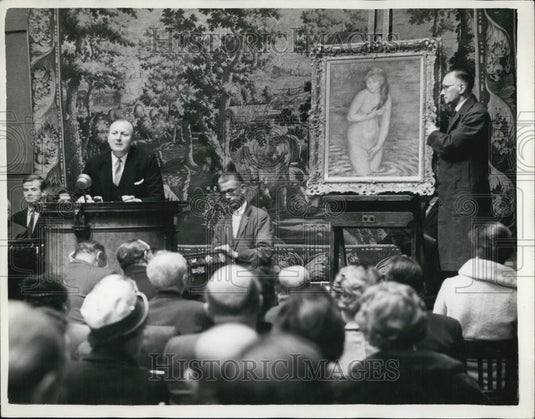 1960 Press Photo Renior Nude Sells for 38,000 at Sotheby's - Historic Images