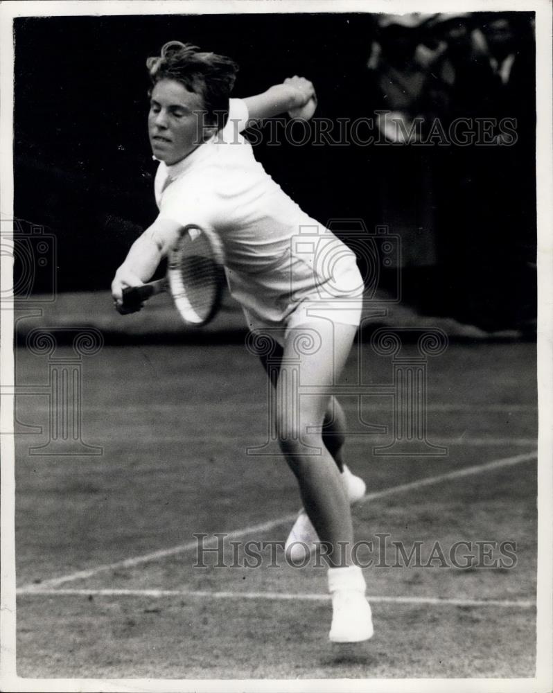 1958 Press Photo Britain&#39;s Ann Haydon ,Wimbledon Tennis Championships - Historic Images