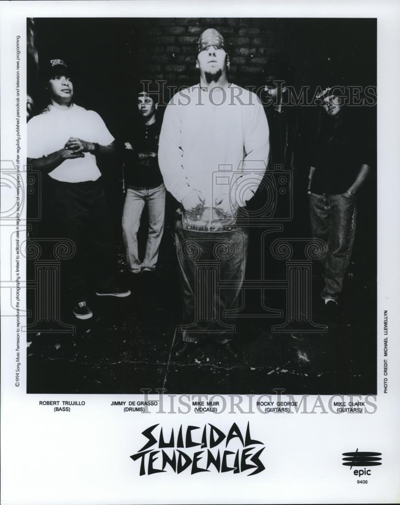 1994 Press Photo Robert Trujillo, Jimmy De Grasso of Suicidal Tendencies - Historic Images