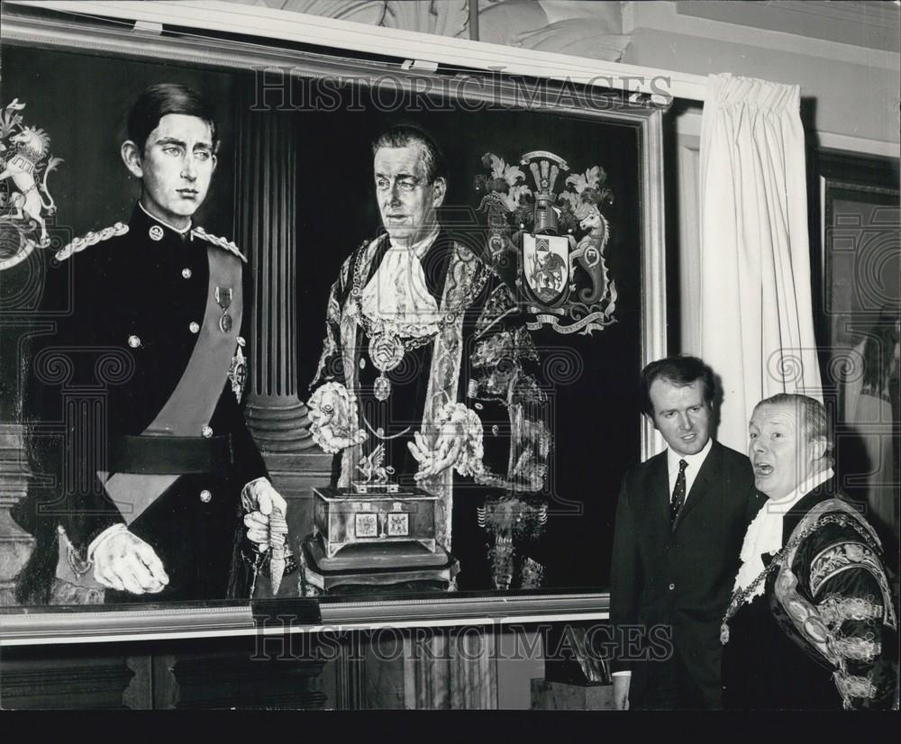 1970 Press Photo Prince of Wales Painting by artis tDavid Griffiths - Historic Images