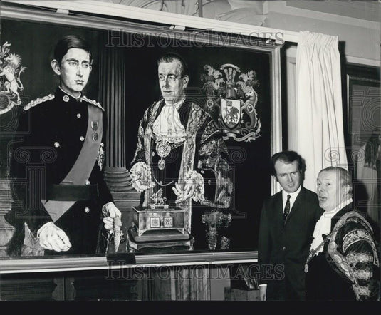 1970 Press Photo Prince of Wales Painting by artis tDavid Griffiths - Historic Images