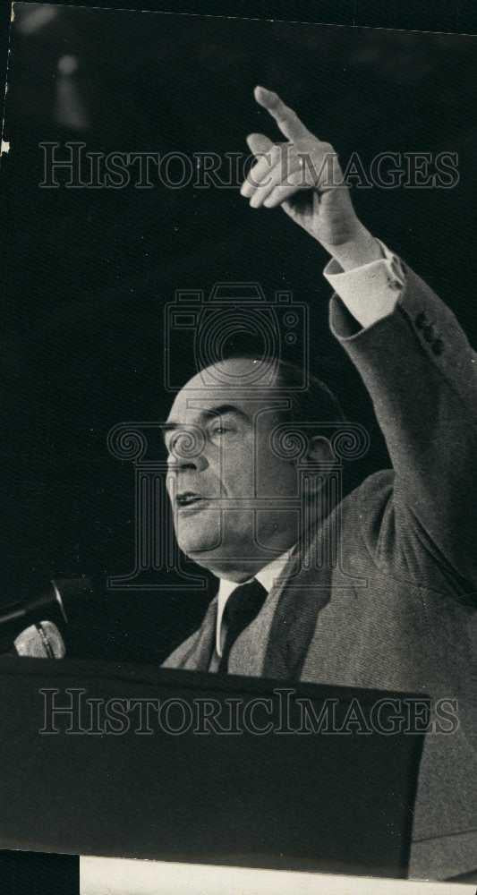 1979 Press Photo French Socialist party, Francois Mitterrand - Historic Images