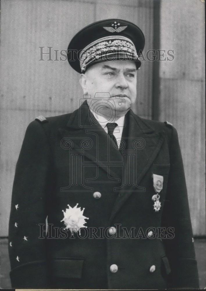 1955 Press Photo General Pierre Fay Receives Grand Officer Legion of Honor - Historic Images