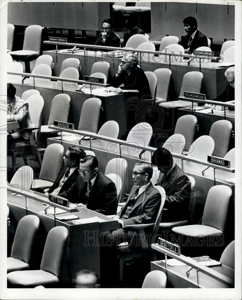 1979 Press Photo UN Debates Kampuchea - Historic Images