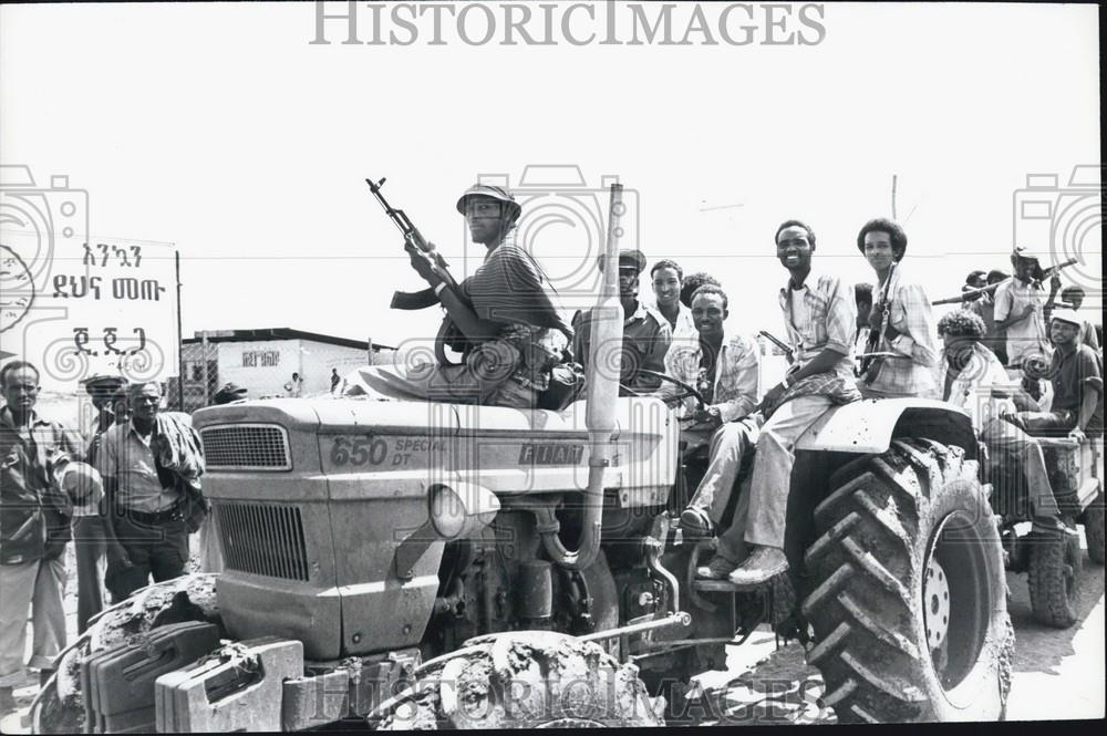 1977 Press Photo Soldiers of Western Somali Liberation Front - Historic Images