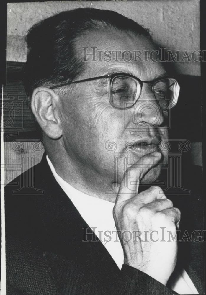 1962 Press Photo Dr.Thomas Dehler.VP Federal Diet - Historic Images