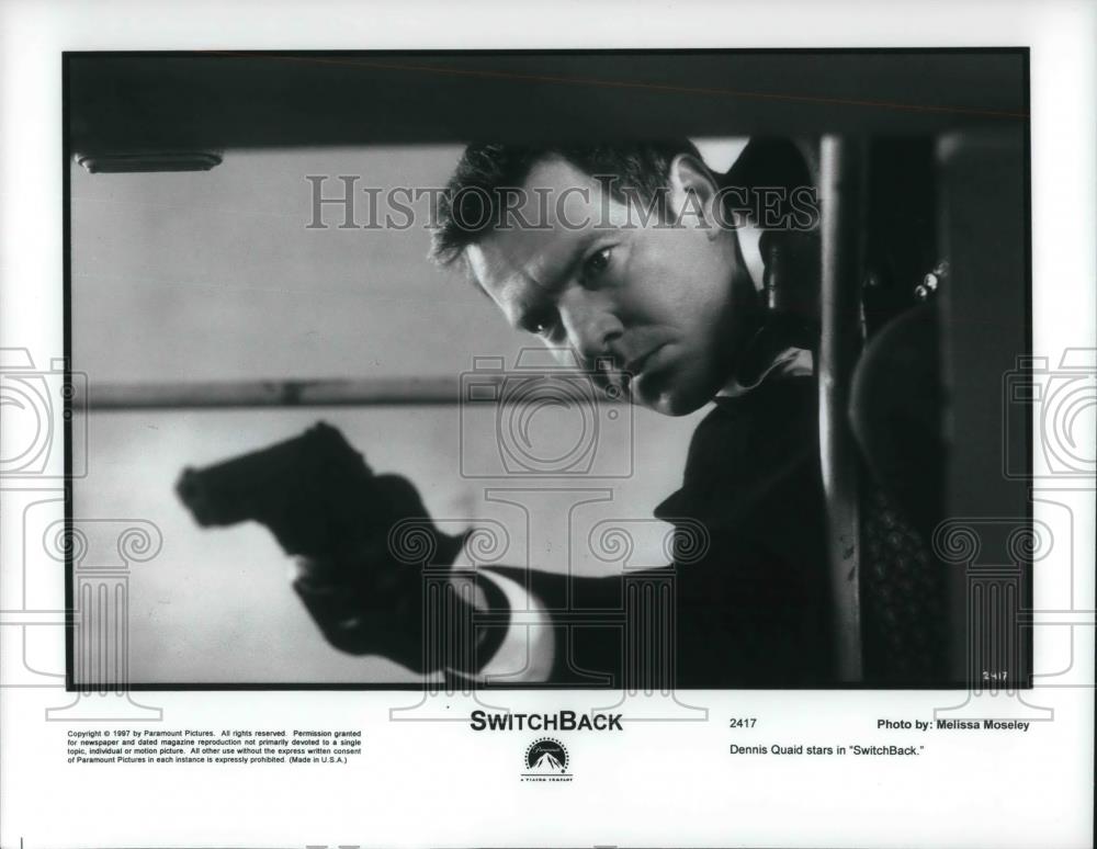 1997 Press Photo Dennis Quaid in "SwitchBack" - cvp23825 - Historic Images