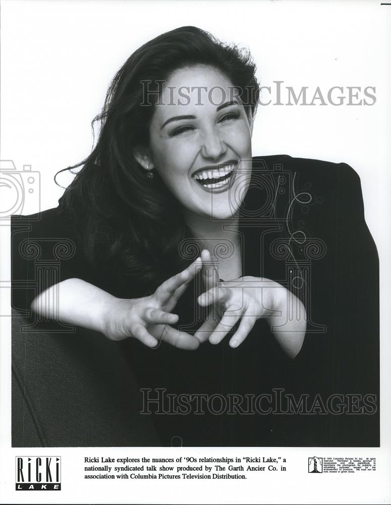 1993 Press Photo Ricki Lake host of Ricki Lake - cvp26519 - Historic Images