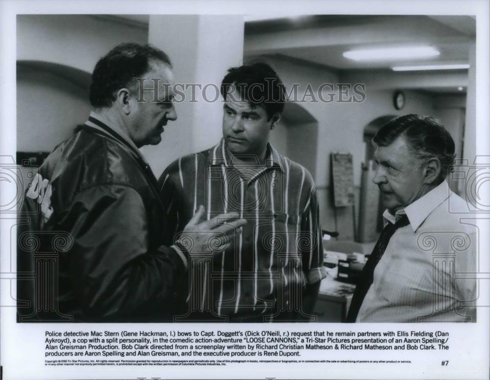 1991 Press Photo Loose Cannons Dick O&#39;Neil and Gene Hackman - cvp23097 - Historic Images