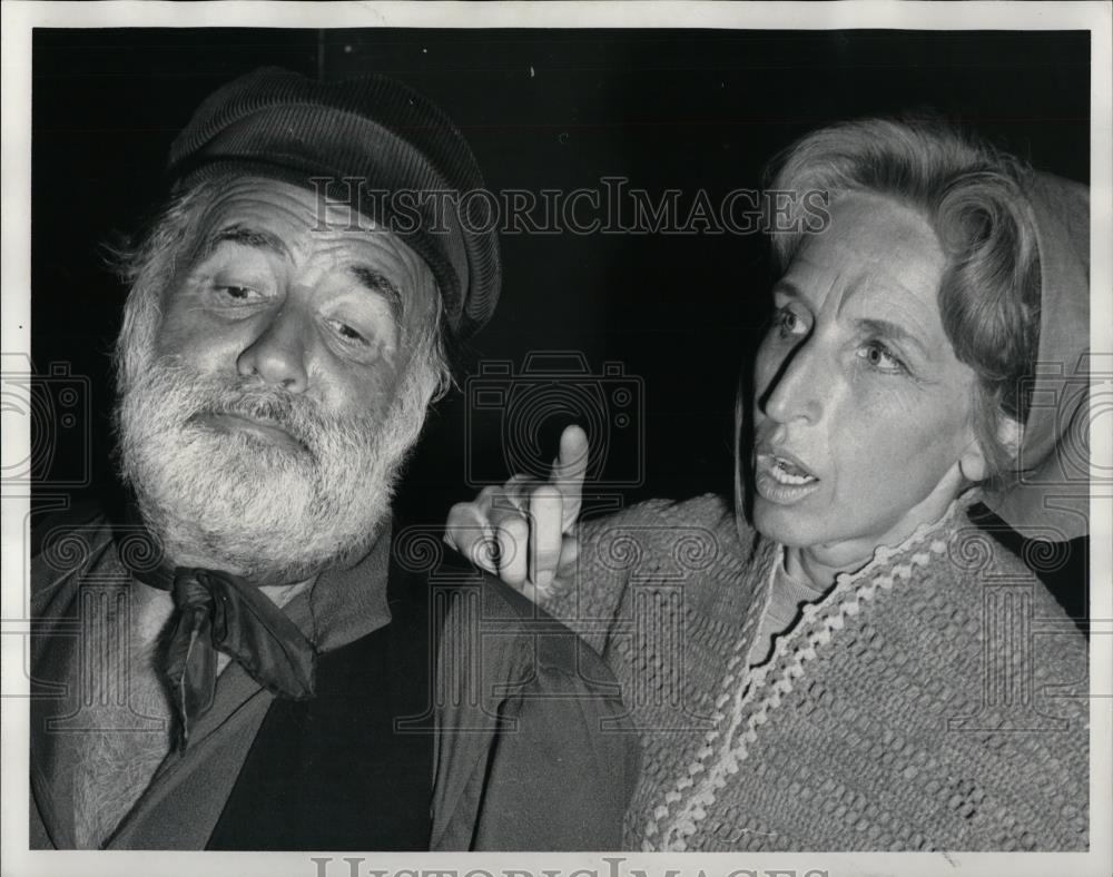 1971 Press Photo Earl Keyes and Barbara Winbigler star in Fiddler on the Roof - Historic Images