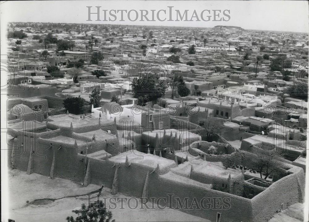 Press Photo Kano&#39;s Wattle and Daub Dwellings in Nigeria - Historic Images