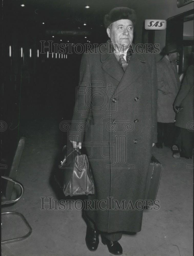 1958 Press Photo President of the German Federal Diet professor Carlo Schmid - Historic Images