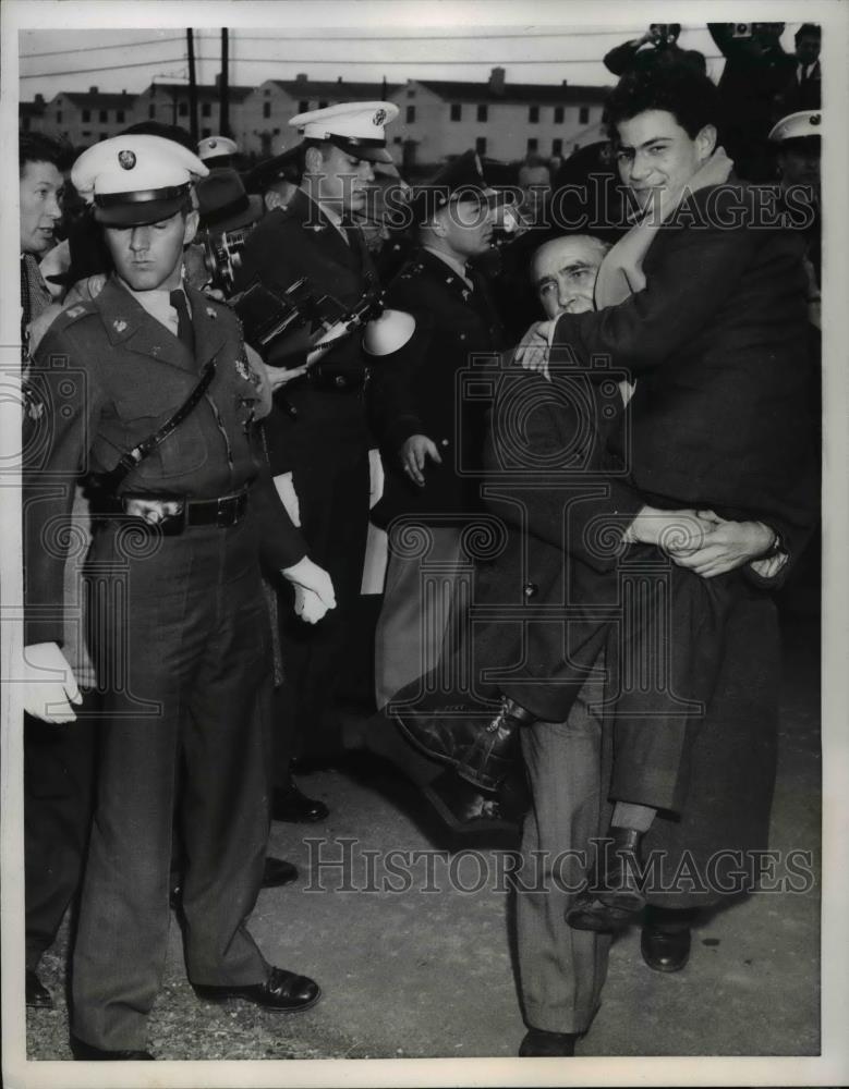 1956 Press Photo Imre Haerdics at Camp Mercy - Historic Images