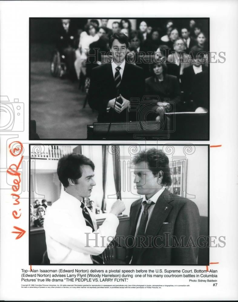 1997 Press Photo Alan Isaacman in The People Vs. Larry Flynt - cvp22392 - Historic Images