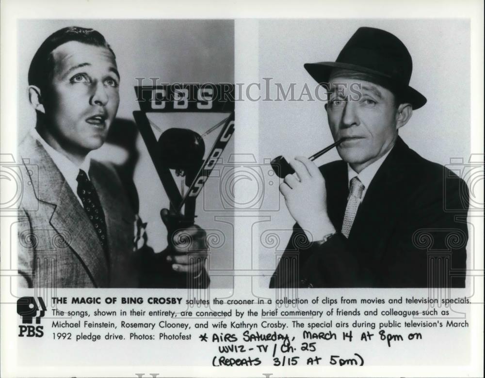 1992 Press Photo The Magic of Bing Crosby - cvp25075 - Historic Images